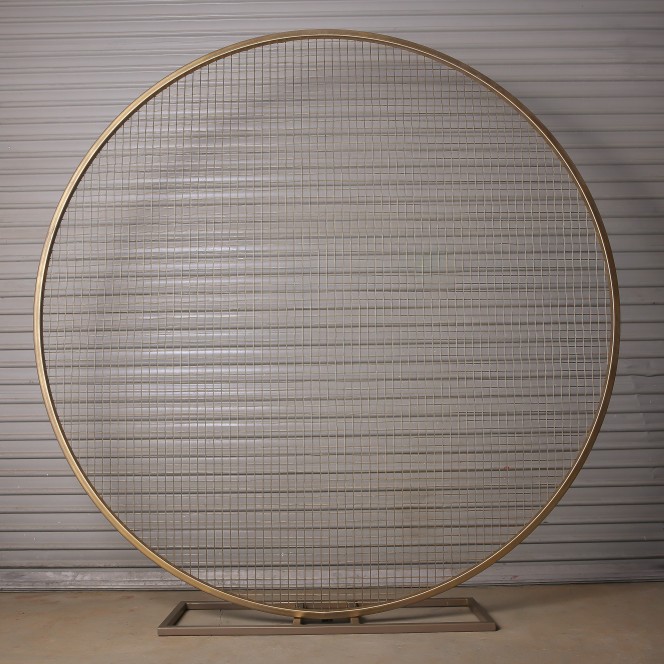 Arbour Round Hoop Meshed Gold